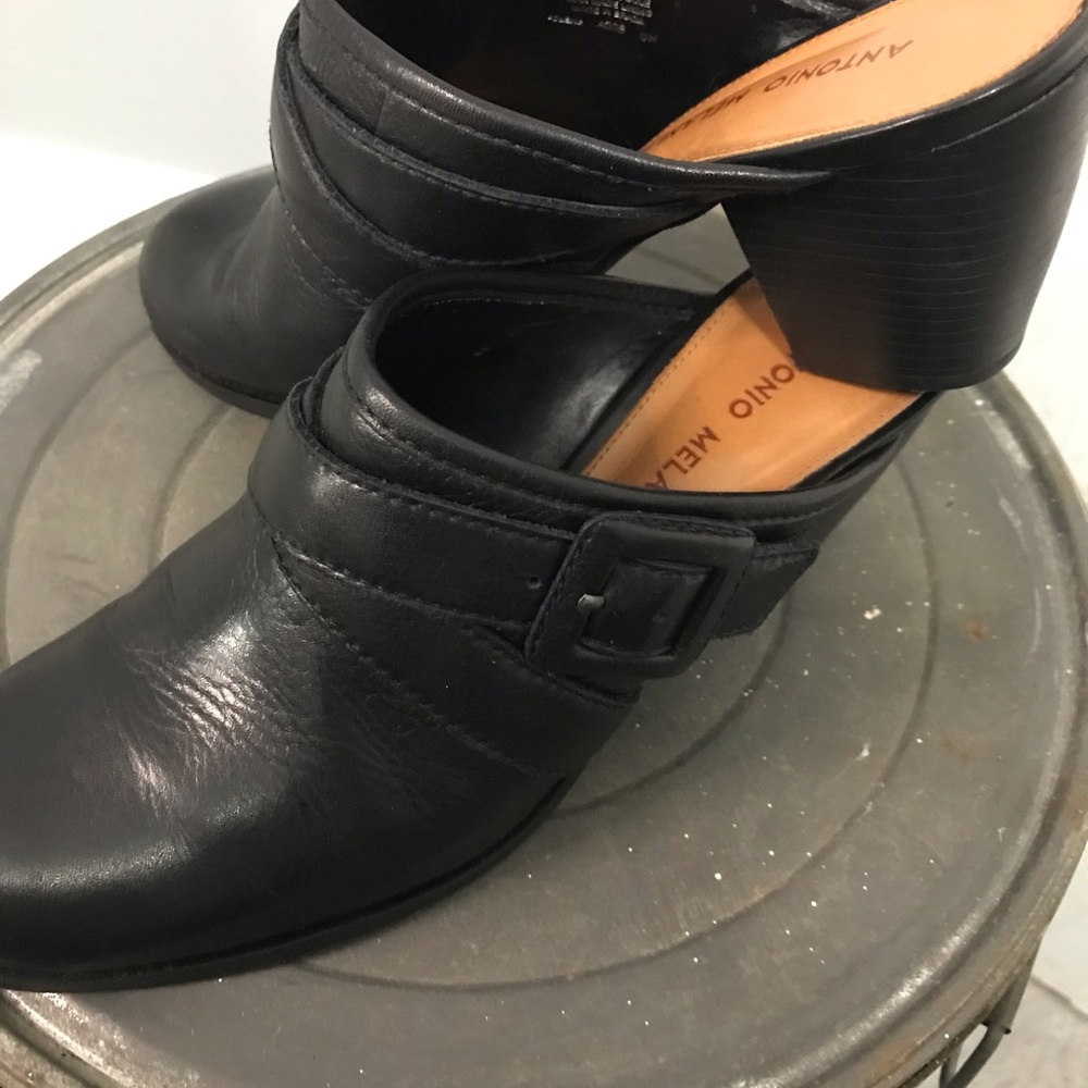 Antonio Melani Leather Mules